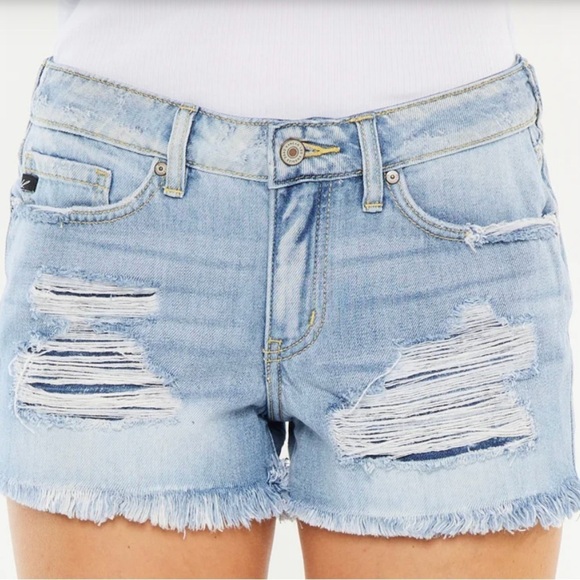 KanCan Pants - Kancan Gizelle Mid Rise Boyfriend Shorts
